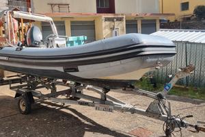 gommone rh 460 novamarine, carrello ellebi  