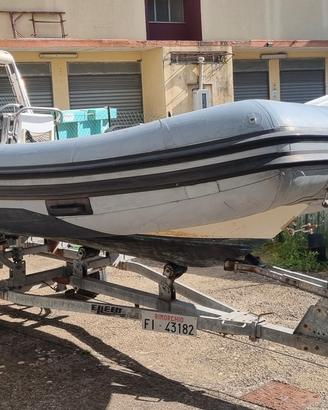 gommone rh 460 novamarine, carrello ellebi  