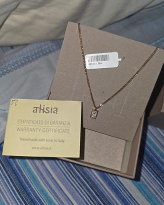 Alisia Jewels collana in argento placcata oro