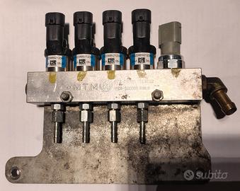 4 iniettori compatibile BRC GPL blu + sensore 