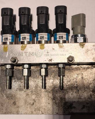 4 iniettori compatibile BRC GPL blu + sensore 