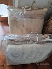 Coperta e coprimaterasso matrimoniali Merino