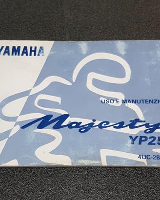 USO E MANUTENZIONE MANUALE YAMAHA MAJESTY 250 DX Y