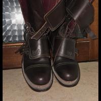 Stivali D&G in pelle Marroni