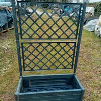 Fioriera pvc con spalliera 