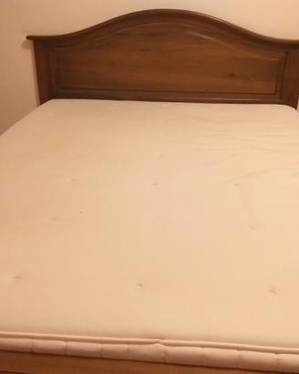 Letto matrimoniale completo:cornice materasso rete