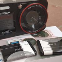 Fotocamera Digitale 4K 64MP 18x Zoom con 64GB SD 