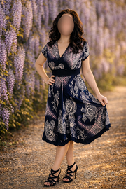 Vestito fantasia paisley & plaid