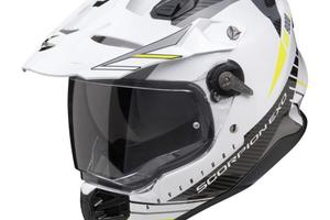 CASCO ADV ADF9000 SCORPION bianco giallo grigio lu