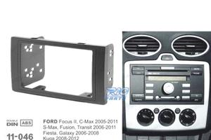 TELAIO NERO RADIO 2-DIN PER FORD FOCUS C-MAX S-MAX