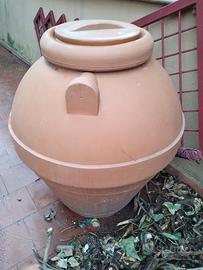 Recipiente  acqua in resina color cotto