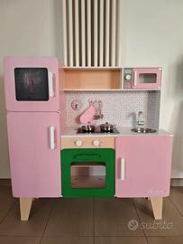 Janod - Maxi Cucina Giocattolo in Legno Macaron XL