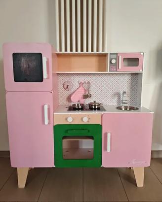 Janod - Maxi Cucina Giocattolo in Legno Macaron XL