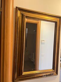 Specchio foglia oro