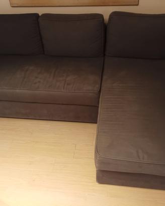 Divano ad angolo letto e contenitore