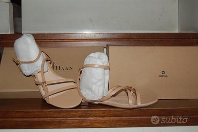 Cole Hann sandalo pelle beige alla caviglia nuovo