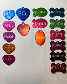 🐾 Targhette personalizzate per animali incise 🐾