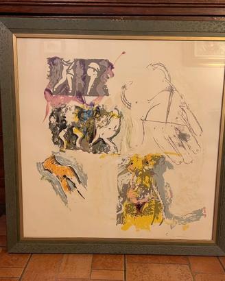 Mario Schifano quadro litografia “Sensuale”