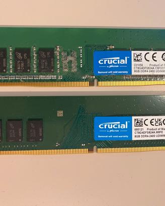 RAM DDR4 da 16GB (2 moduli da 8GB)
