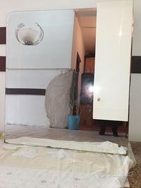 Specchiera bagno con anta laterale 