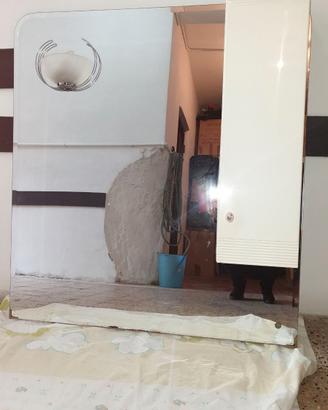 Specchiera bagno con anta laterale 