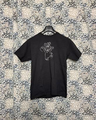 T-shirt nera BUBU cartoon unisex