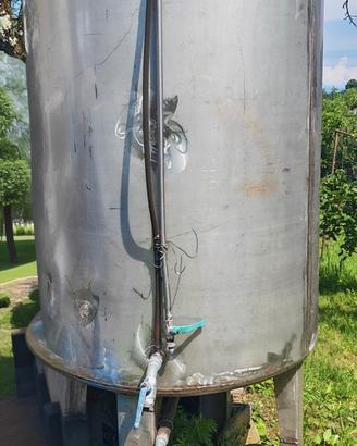 cisterna in acciaio 1500 litti