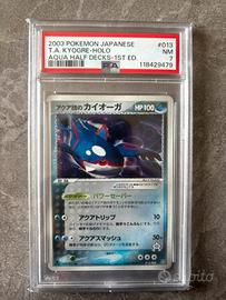 T.A. Kyogre holo 1st edition - PSA 7