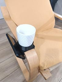 Porta tazza e smartphone per poltrona ikea POANG