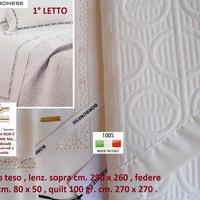Borbonese completo lenzuolo + coperta