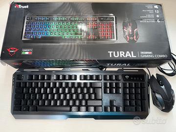 Trust GXT 845 Tural Gaming – Tastiera + Mouse
