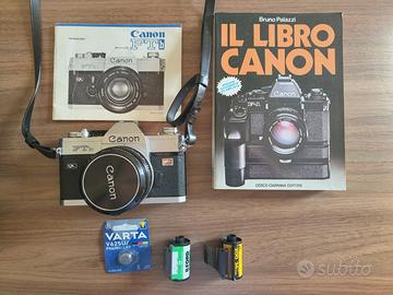Fotocamera Canon FTB QL + obiettivo FD 50mm F1.8