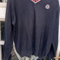 pullover collo V. moncler