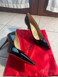 tacchi louboutin 39 nero rossi