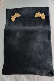 Pochette di velluto nero