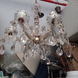 Lampadario a gocce vintage Maria Teresa