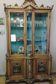 Cristalliera stile Barocco Veneziano + Poltrona