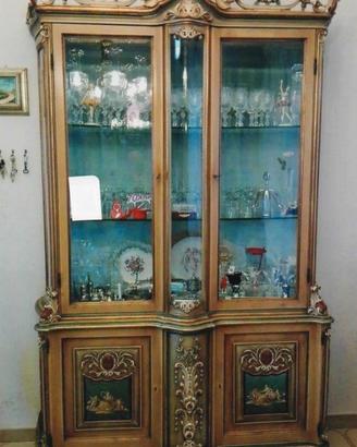 Cristalliera stile Barocco Veneziano + Poltrona