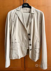 Completo estivo  giacca e pantalone beige