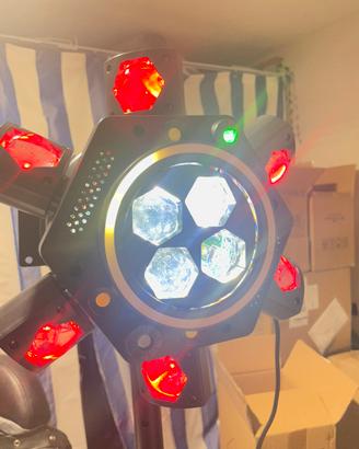 Testa mobile a 6 braccie 180W RGBW dmx Laser