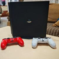 PS4 pro con giochi e joystick 