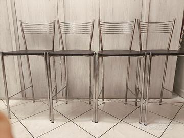 Sgabelli in eco pelle marrone