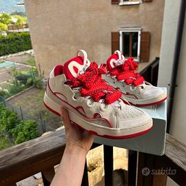 Lanvin Curb Sneaker Red/White