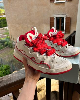Lanvin Curb Sneaker Red/White