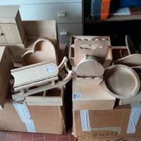 Oggetti legno per decoupage