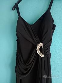 Abito da cerimonia lungo nero Bianca Brandi