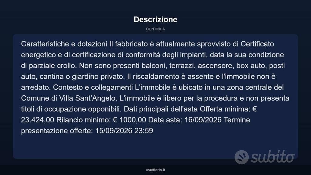 Appartamento – Villa Sant'Angelo, Tussillo - Vista 4