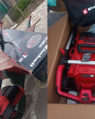 Decespugliatore + Tosaerba + doppia batteria