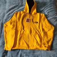 Felpa con cappuccio gialla unisex 