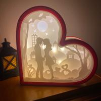 Lampada 3 d San Valentino